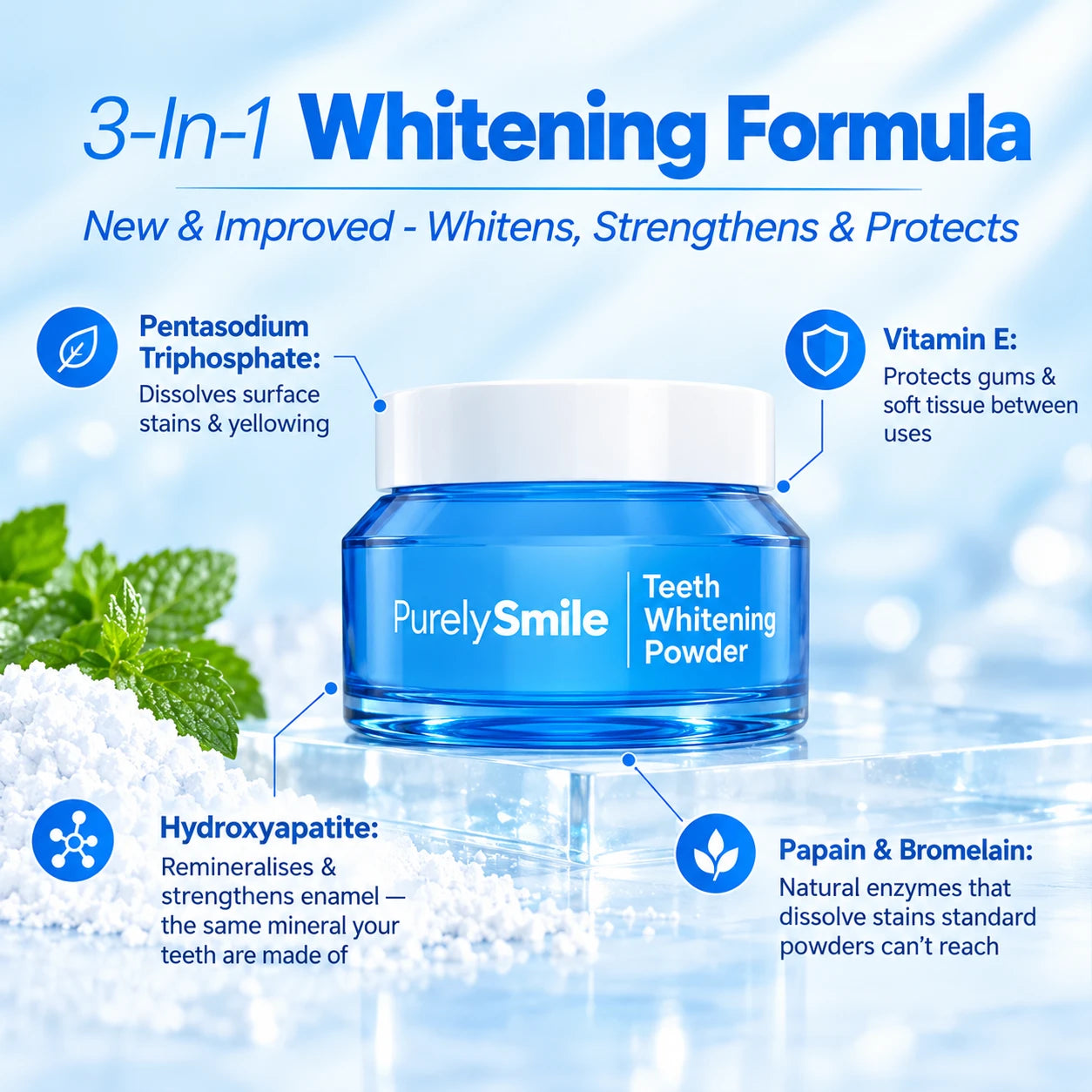 PurelySmile Dentist-Approved Teeth Whitening Powder